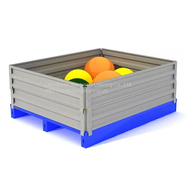 Warehouse Customized Euro Steel Pallet Blue Pallet Price photo-5