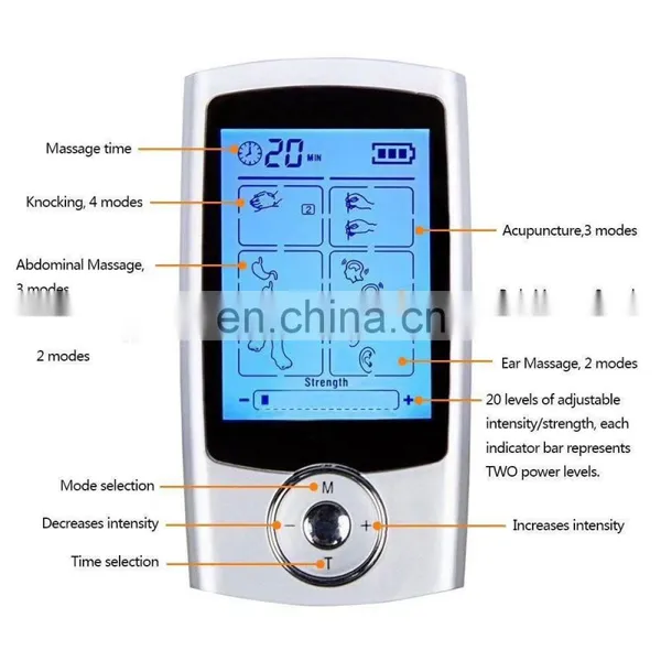 Tens Unit Machine Pulse Massager 16 Massage Modes Rechargeable Muscle Stimulator Device for Pain Relief photo-6