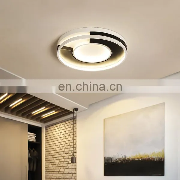 Black and White Simple LED Ceiling Lighting photo-6