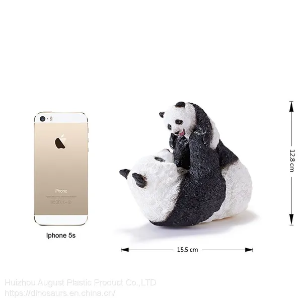 Plastic Female Giant Panda Figurine Soft Vinyl China Panda Animal Model Toys Jungle Animal Action Figure for Kids Gifts photo-5