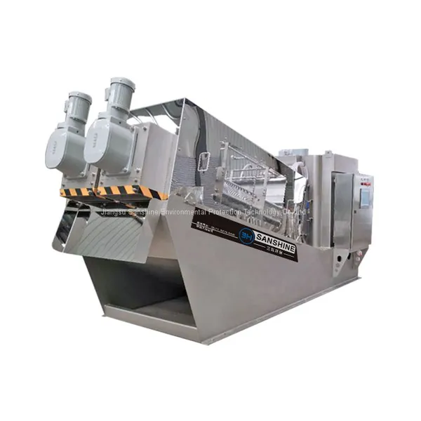Auto Dairy Waste Solid Liquid Separator Dewatering Screw Press Sludge Dehydrator Price for Sewage Treatment Solution