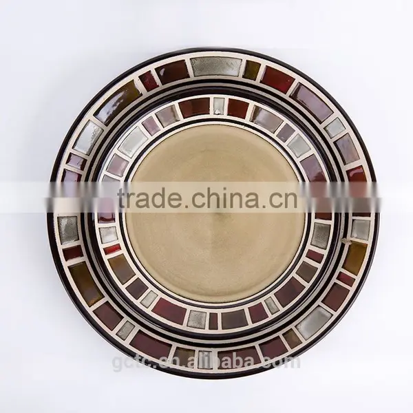16 Pcs Dinnerware Set With Mosaic Design photo-2