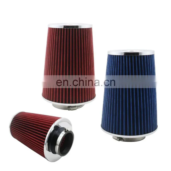 AUSO AF016 Universal Auto Parts High Flow 76MM Modification Inlet Air Filter For Universal Car