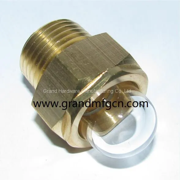 USA Market 1/2 NPT Dome Oil Level Sight Glass Liquid Sight Glass Domed Glass Sights photo-2