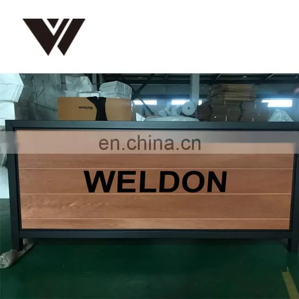2m Square Tube Slik-printing Logo Outdoor Cafe Barriers With Wooden Panel photo-2