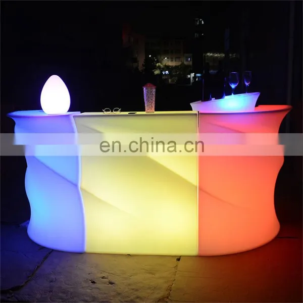 Used Nightclub Furniture Outdoor Event Party Wedding Garden Illuminated Luminous Led Lighted Bar Counter Table Chair for Sale photo-5