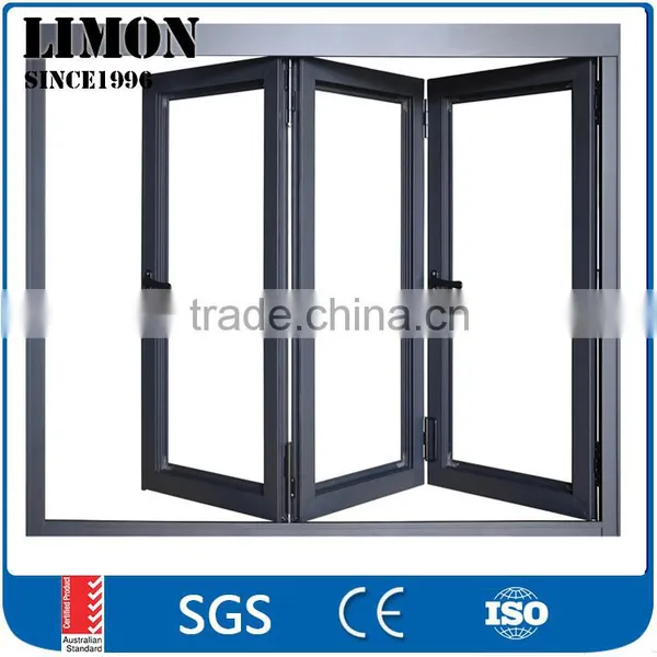 Customized Professional Aluminum Soundproof Bi-folding Door and Window photo-2