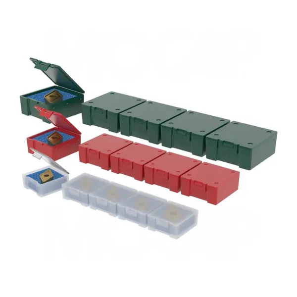 Tungsten Carbide Diamond Tools Thread Milling Cutters Component Small Part Storage Snap Insert Box