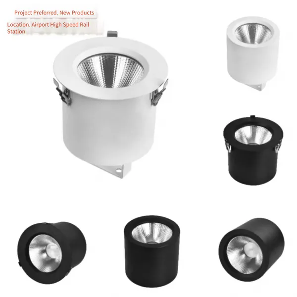 Factory Direct Supply Led Surface-mounted Downlights, 60w/80w/100w/150w High-power Recessed Installation Downlights photo-3