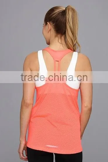 2015 China Manufacturer Customized Women Stertch Mesh Tank Top photo-4