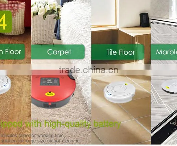 Rechargeable Floor Robot Vacuum Cleaner With Cleaner Motor Brush for Home photo-6