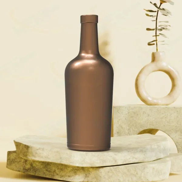 Wholesale Custom 500ml 700ml 750ml 1000ml Empty Glass Liquor Bottle Vodka Gin Bottle With Cork Gin Glass Bottle Factory