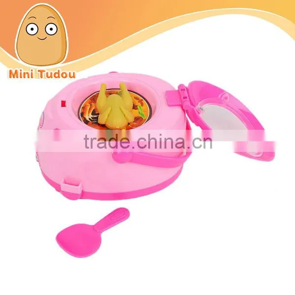 China Manufacturer Kids Pretend Play Toy Kitchen Toy Mini Appliances Toys Electric Cookers With Light
