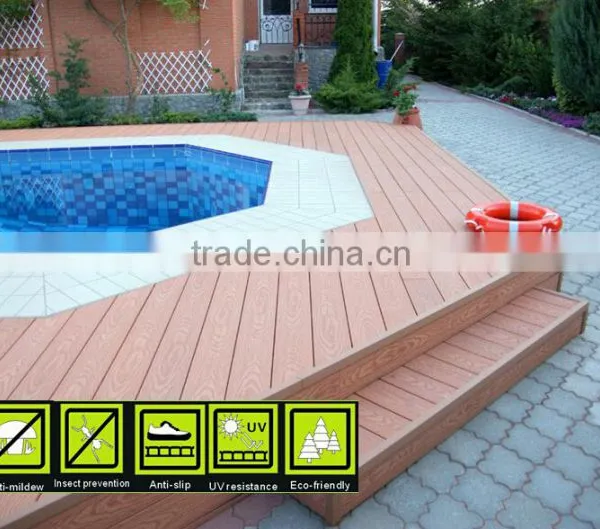 Anti-slip WPC Decking and WPC Floor 100% Recycled photo-5