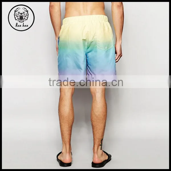 Mid Length Swim Short In Pastel Dip Dye photo-3