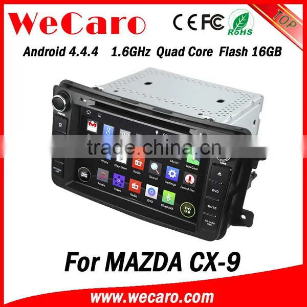 Wecaro in Dash Touch Screen Android 4.4.4 Car Radio GPS Navigation System for Mazda Cx-9 Touch Screen Dvd Player photo-6