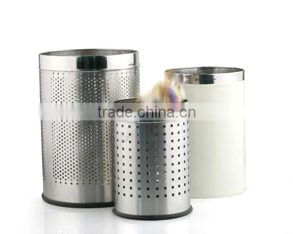 STAINLESS STEEL WASTE BIN