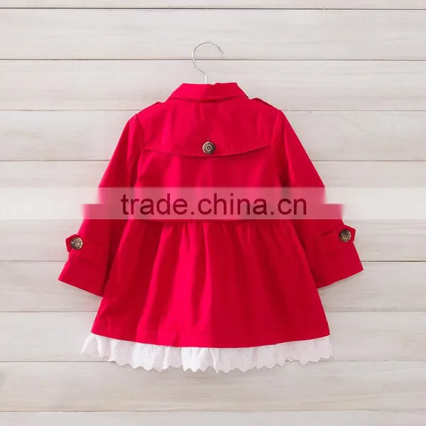Spring and Autumn Children's Coat Girls Jacket Kids Thick Wind Coat photo-5