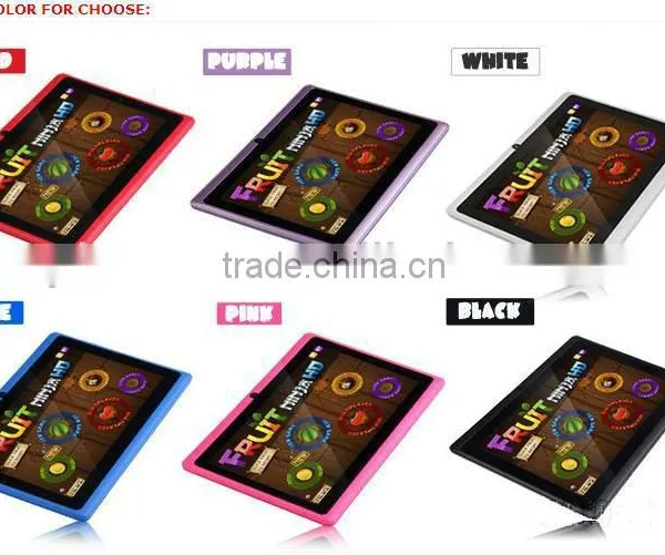 Best Christmas Gift!!!Q88 Tablet PC 7 Inch All-winner A13 Cortex-a8 512MB/4GB Android 4.0 Tablet pc