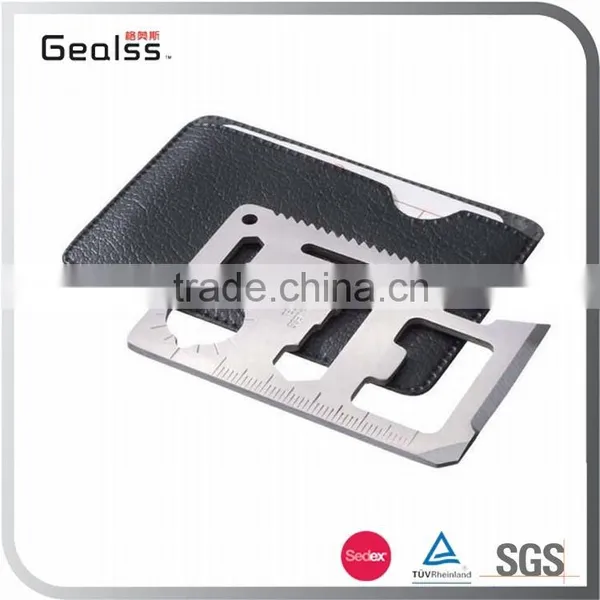 Portable Multifunction Camping Credit Card Tool Credit Card Knife With Bottle Opener Supplier's Choice