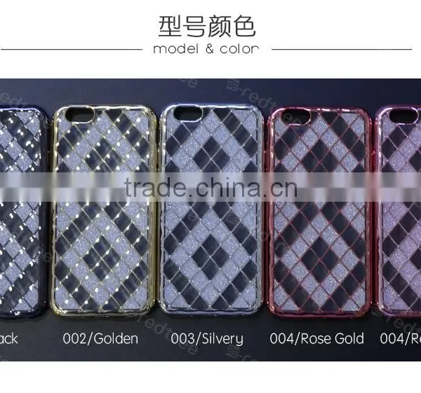 Popular Electroplate Grid Cell Phone Cases for Samsung Galaxy s6 photo-6