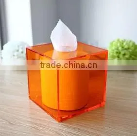 Homeloo Square Tissue Paper Box Holder Modern Style Transparent Clear Acrylic photo-4