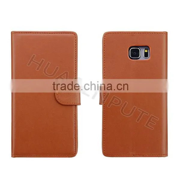 China Factory Insert Card Leather Case For Samsung Galaxy S6 Edge Plus photo-4