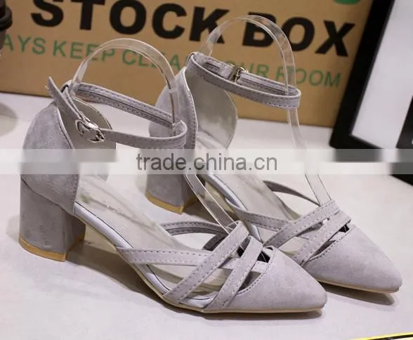 Fashion Thick Cuban Heel Shoes Women Shoes photo-2