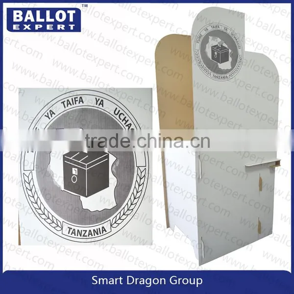 Multipurpose Plastic Cardboard Floor Ballot Display Booth Stand photo-4