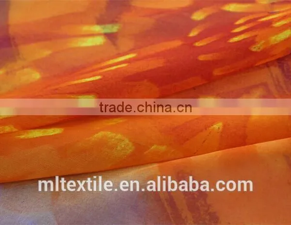 Faddish Digital Printed French Silk Chiffon Fabric photo-6