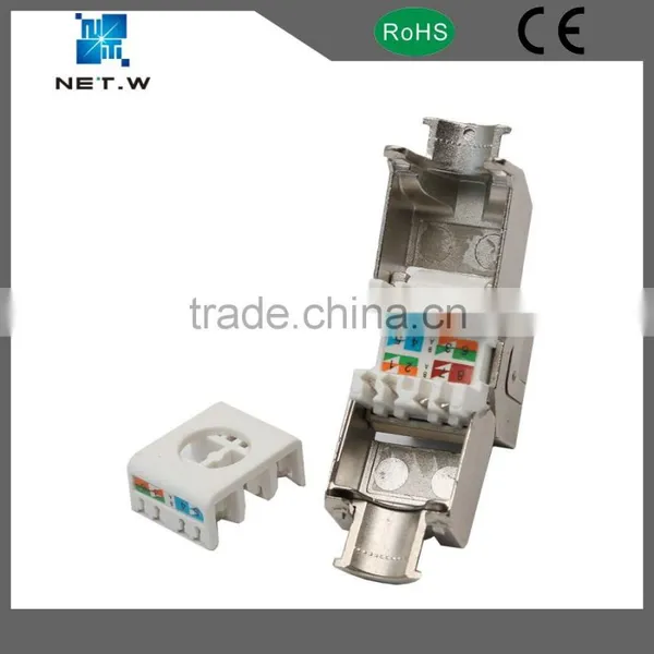 Tool Less Keystone Jack, Rj45 FTP Keystone Insert, Cat5e Keystone Data Jacks photo-3