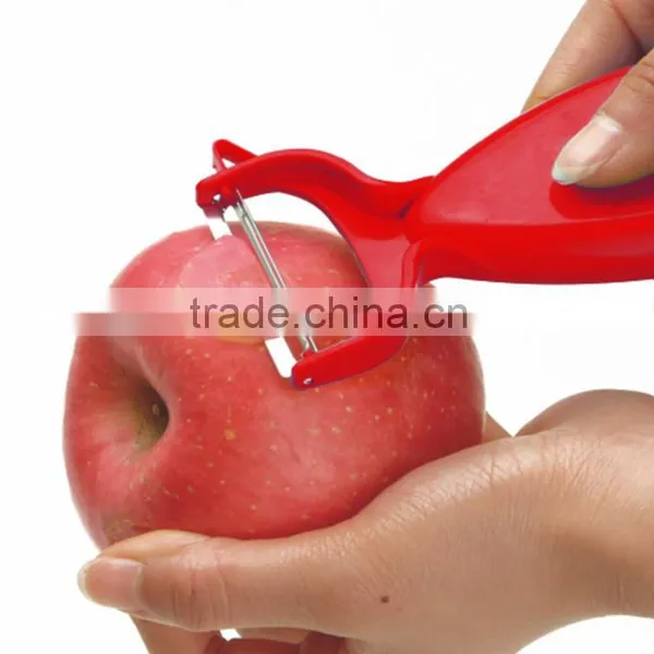 ABS+S/S 12.5*6.6 Kitchen Tools Stainless Steel Cute Fruit&vegetable Peeler/potato Peeler photo-3