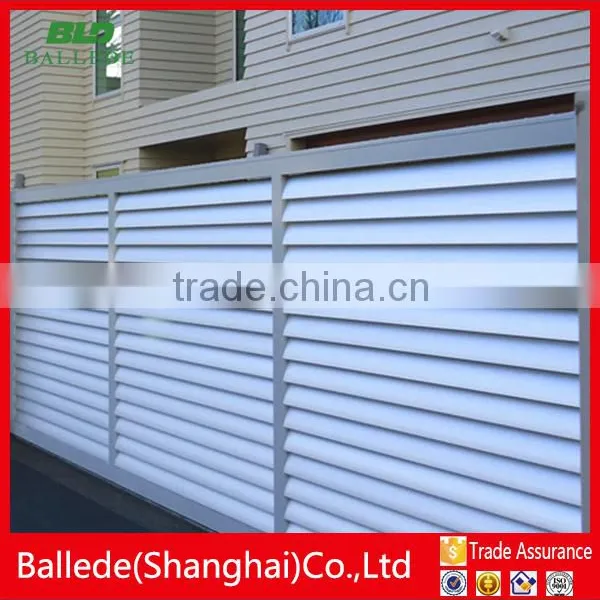 Fixed Airfoil Blade Aluminum Louvre Fence photo-2