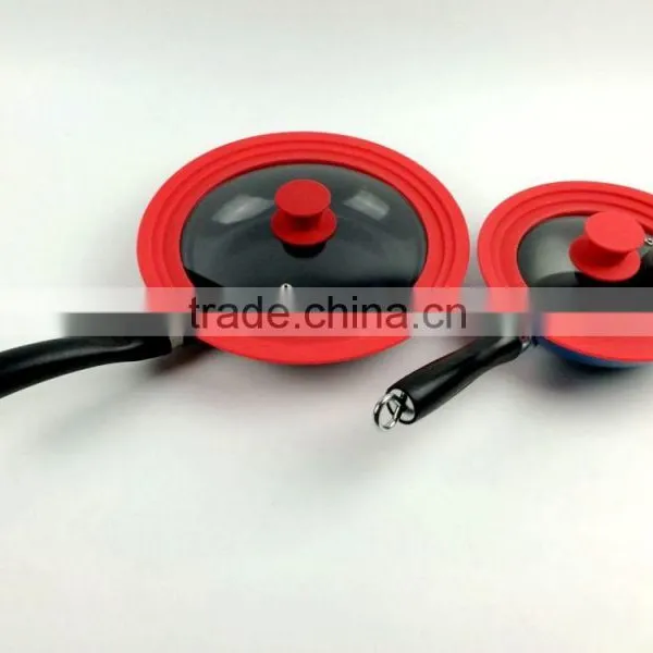 Universal Deckel,glass Pot Lids,Silica Gel Glass Cover,Pot Lids,General Glass Cover ,silicone Pan Cover photo-5