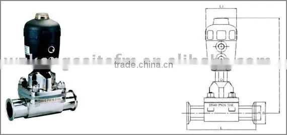 Sanitary Pneumatic Diaphragm Valve