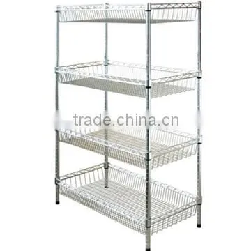 Modern Design Metal Mini Wall Shelf for Clothes Storage Metal Corner Shelf Metal Book Shelves photo-3