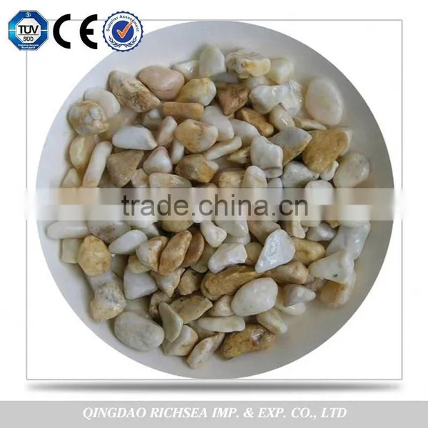 Excellet Quality High Polished Pink or Yellow Natural Pebble Stone photo-3