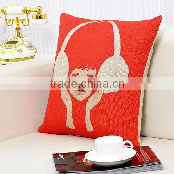 18 Inch Jute Cushion Covers, Sofa Pillow Cases, Pillow Covers 45x45cm,