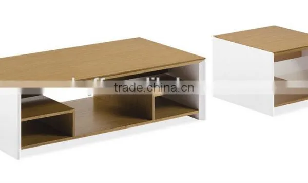 CT-31 ET-31 Stainless Steel Wood Modern Coffee Table photo-2