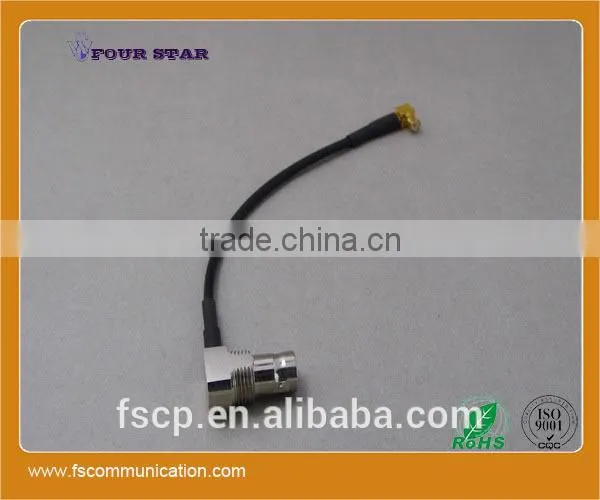 RG174 Cable Assembly With BNC Female Right Angle to MCX Male Right Angle Connector photo-3