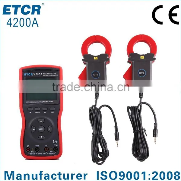 ISO CE ETCR4200A Intelligent Large Clamp Phase Volt-ampere Meter digital multimeter