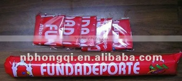 Inflatable Clappers Inflatble Cheering Sticks Round End Thunder Sticks photo-2