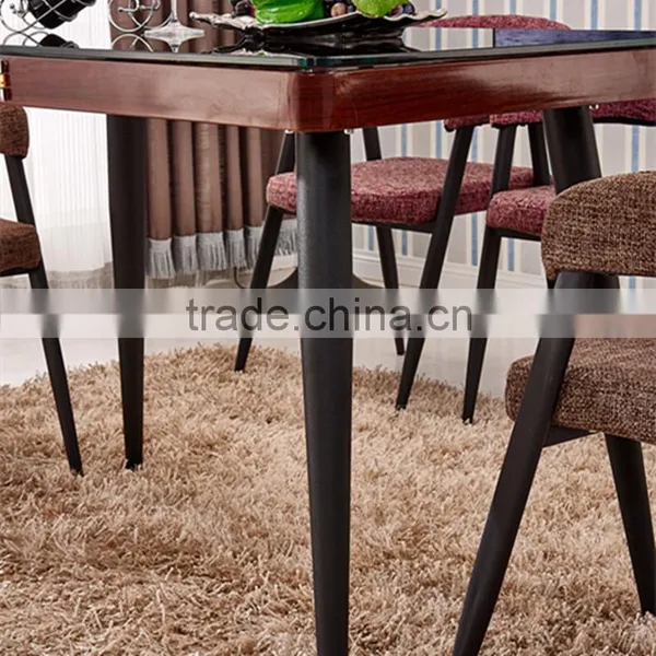 Tempered Glass Dining Table Dinette Combination of Stylish Minimalist Modern Furniture photo-3