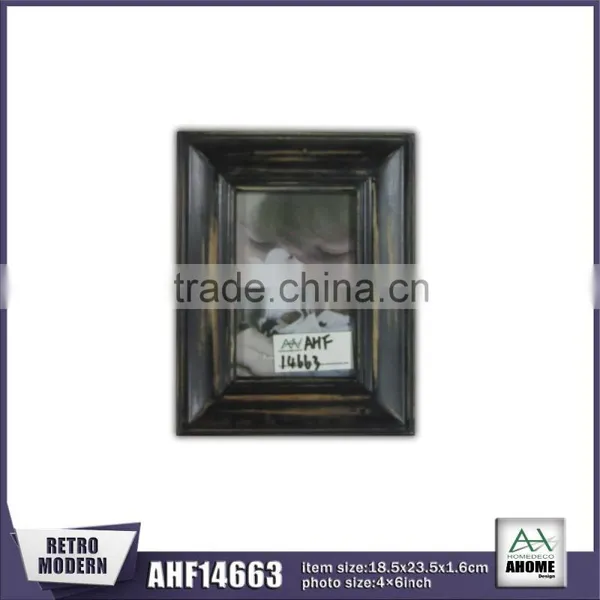 Popular Antique Black Modern and Simple Design Wooden Picture Photo Frame