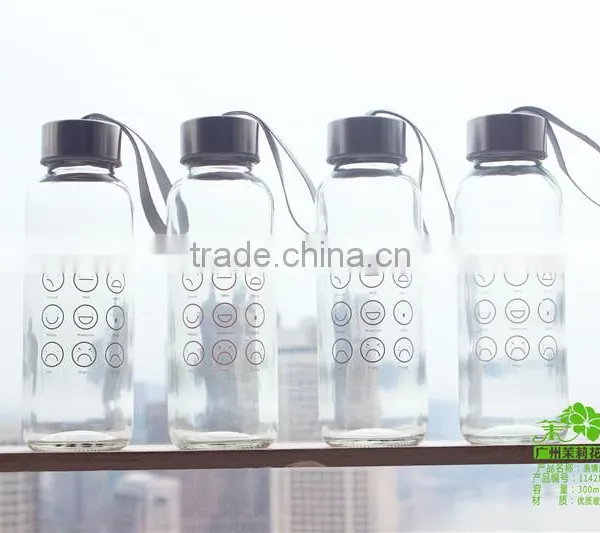 OEM Private Lable Cartoon Bottle With Cap Glass Sports Water Bottle photo-4