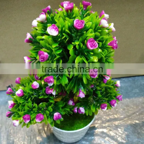 Home & Indoor Decoration, Fashion Artificial Green Mini Bonsai photo-2