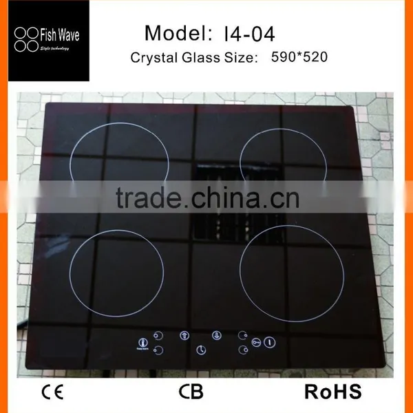 Hot Selling Foshan Metal Cover 4 Burners Eurokera Induction Cooktop in Small Kitchen Appliance photo-3
