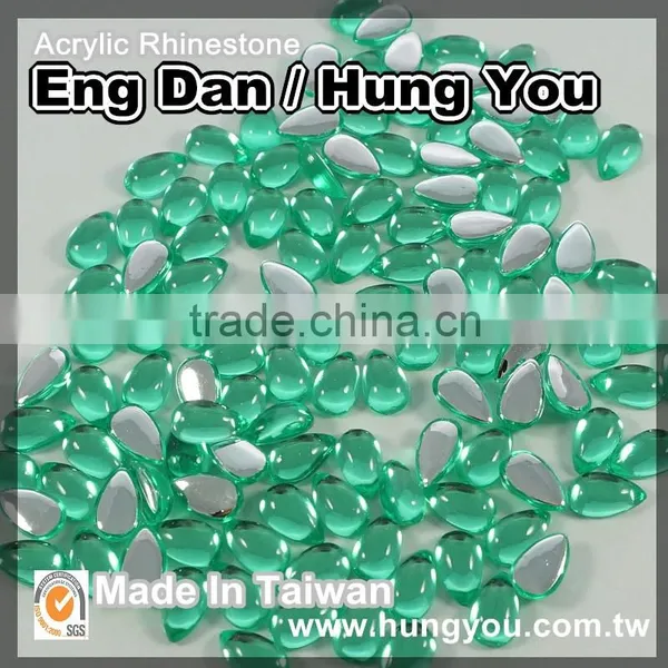 High Quality Glossy Flat Back Tear Rhinestones For Shoe Decoration photo-6