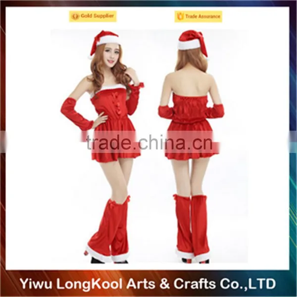 Wholesale Red Christmas Dress Costume Sexy Women Costume for Sale