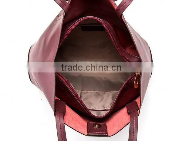 Elegant And High-End Fashion Woman Handbag Fashion Designs Superior Quality Tote Bag Manufacture photo-3